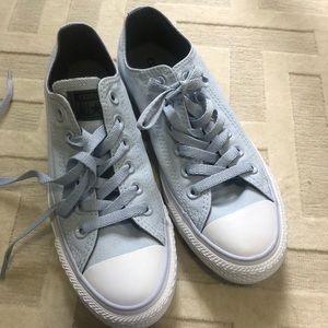 Brand new light blue converse sneakers